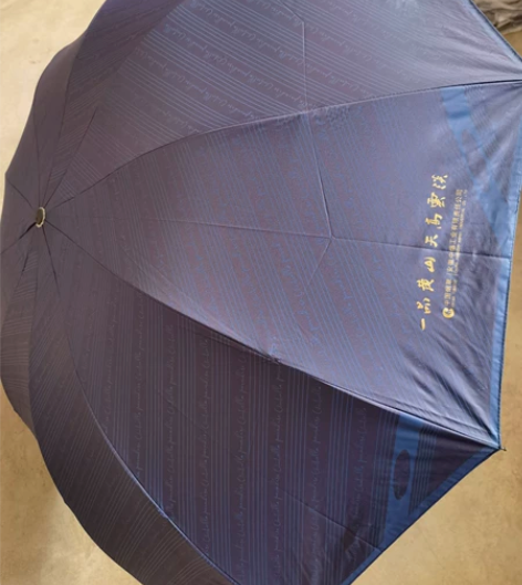 天堂伞全钢折叠黑胶晴雨两用10骨三折黑胶防...