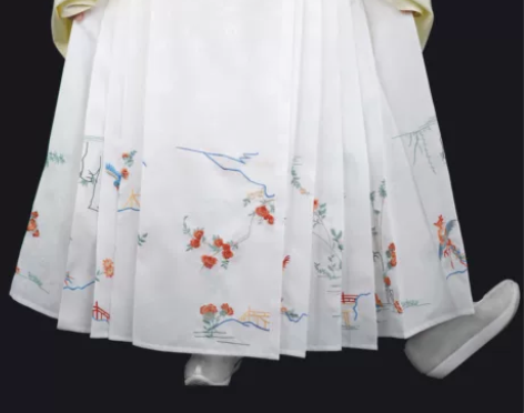 兰若庭汉服 绣花 暗纹仿花罗薄绣花（4.5...