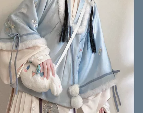 仙楚姬原创汉服【蘑菇兔】明制比甲马面裙立领...