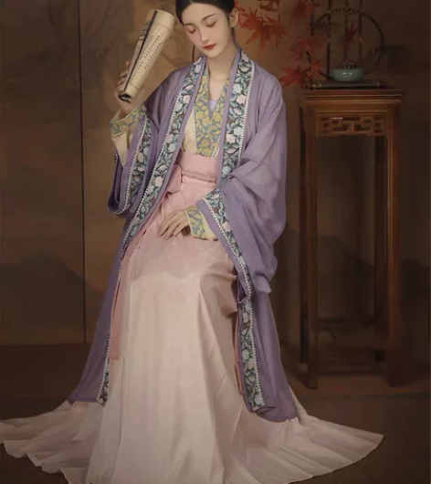 『汉服出租』柒邑原创汉服女宋制三件套【海棠...