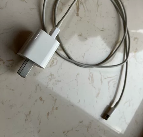 自用二手苹果原装充电器5w，含原装充电头和...