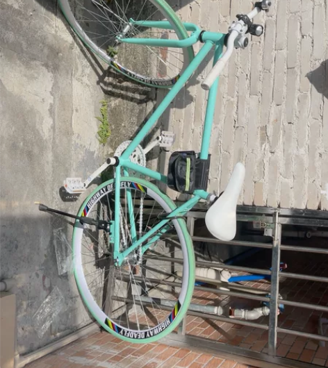 全新死飞，才买十来天，没想到用不上，实心胎...