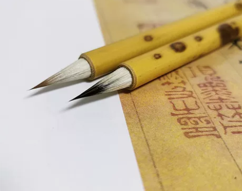 长安江南黑尖紫毫乳狼毫专业级小楷毛笔 抄经...