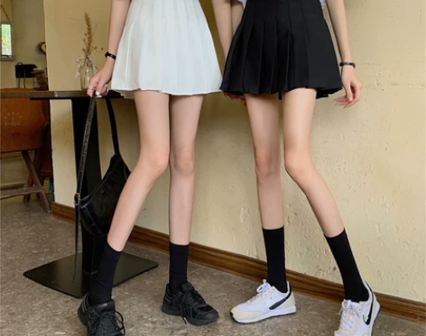 百褶裙女夏季设计感小众半身裙高腰显瘦A字裙...