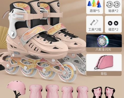【火拼价】斯威溜冰鞋儿童轮滑鞋初学者品牌男...