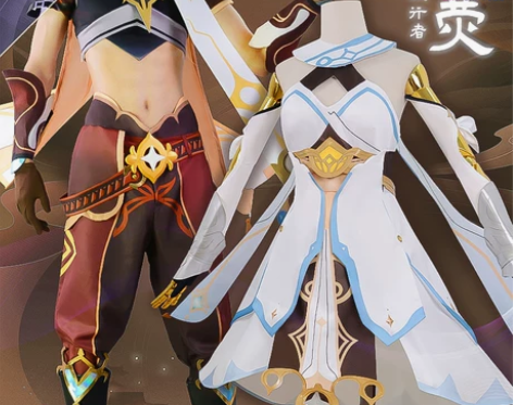 原神cos服 主角旅行者 空 游戏套装co...