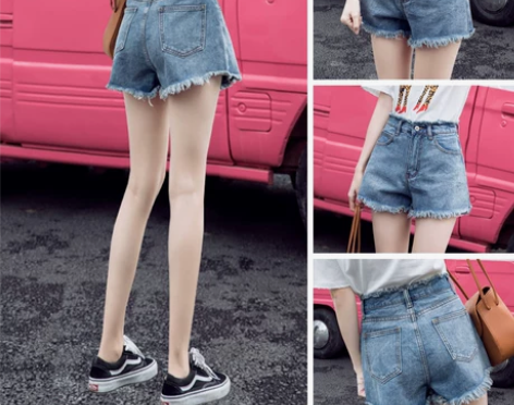 【特卖节价】牛仔短裤女夏季2021新款a字...