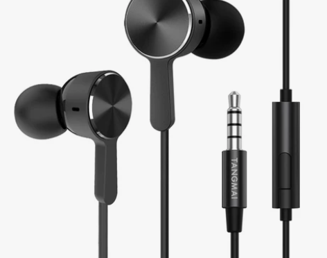 唐麦 F30入耳式耳机高音质有线带麦手机电...