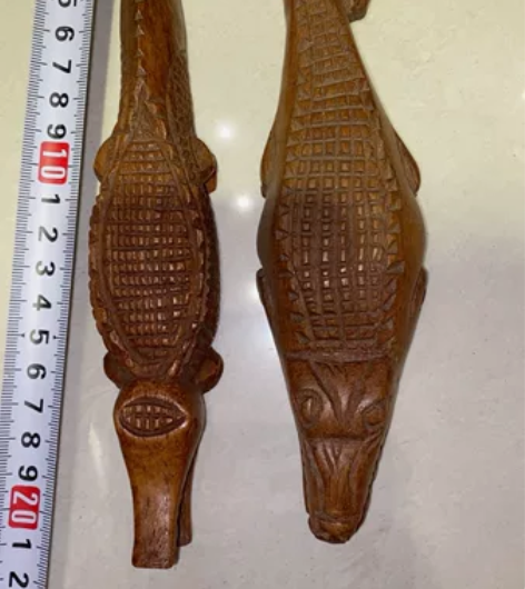 非洲木雕鳄鱼 感兴趣的话点“我想要”和我私...