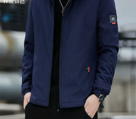 HLA/海澜之家男装夹克秋冬季男士外套连帽...