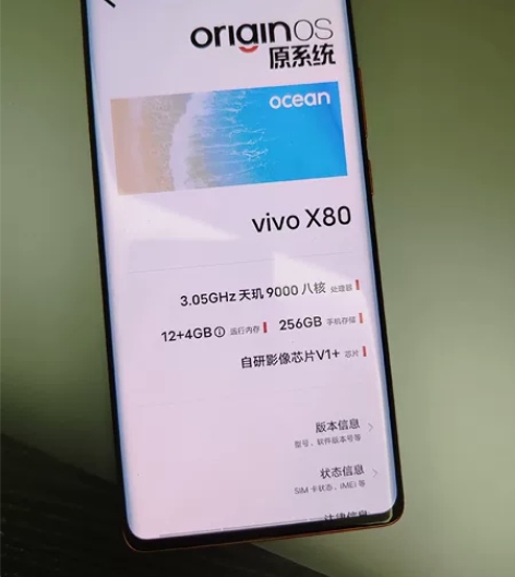 vivo X80(12+256)店内刚退出...