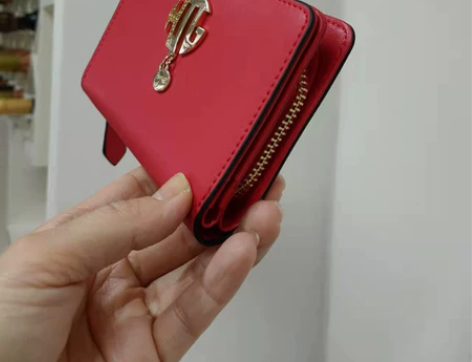 女士真皮钱包双层短款全新特价包邮 清仓最后...
