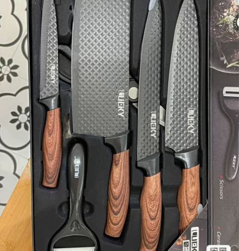 德国展会拿的, 全新未拆封6件套刀具 厨房...