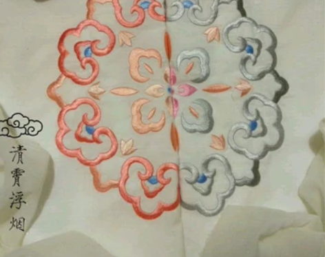 【绝版】清霄浮烟 吊带 团花 原创绣花传统...