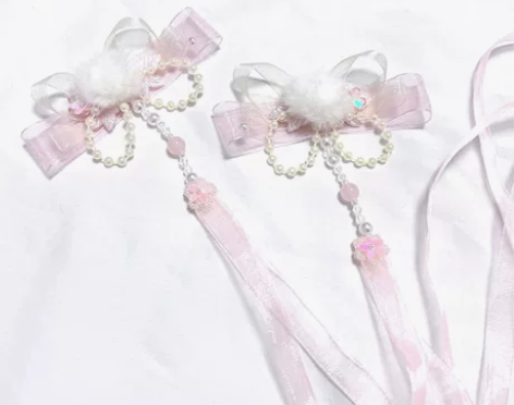 【原创】七月夕（绒绒）古风汉服发饰飘带蝴蝶...