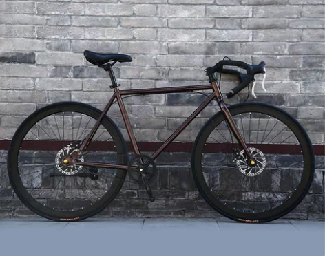 公路跑车弯把死飞自行车男公路赛车碟刹学生单车