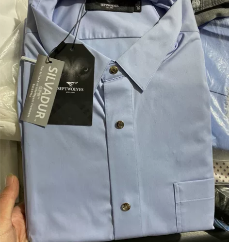 全新七匹狼男衬衣,170码至190码,深蓝...