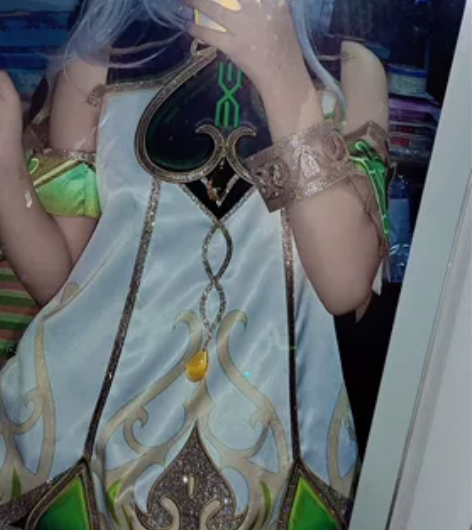 已预定可排跑）次元依草神cos 假发衣服没...