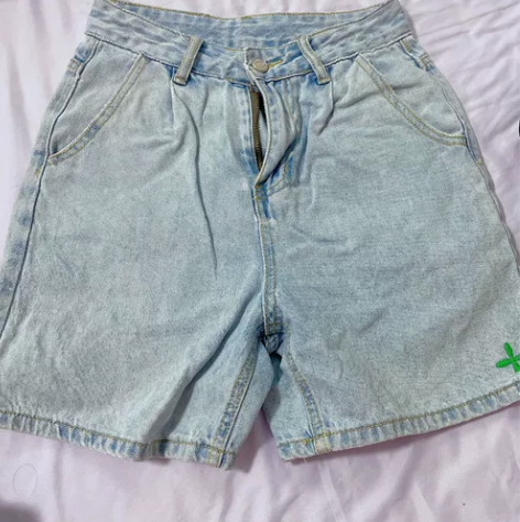 ?慕兔ins高腰牛仔短裤女2022年夏季新...