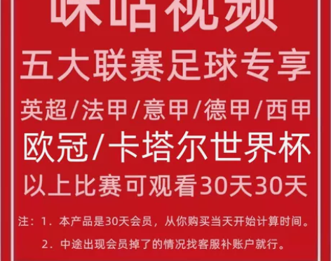 视频钻石会员足球通咪咕vip通看券体育赛季...