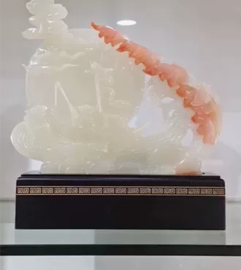 100%纯玉,真玉,白玉,玉雕。装饰品,摆...
