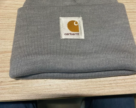 卡哈特针织帽 冷帽 瓜皮帽  灰色 有点紧...