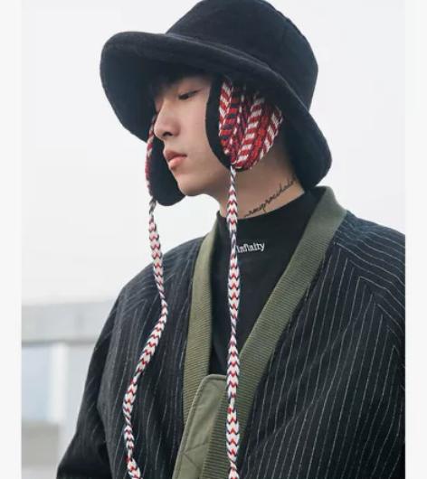 态℃ 冬天护耳加绒帽子男韩版潮雷锋帽女户外...