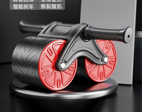 健腹轮自动回弹练腹肌收腹辅助器男女家用卷腹...