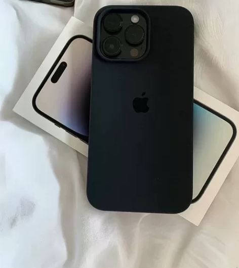 官方雀羽蓝苹果14手机壳液态硅胶iPhon...