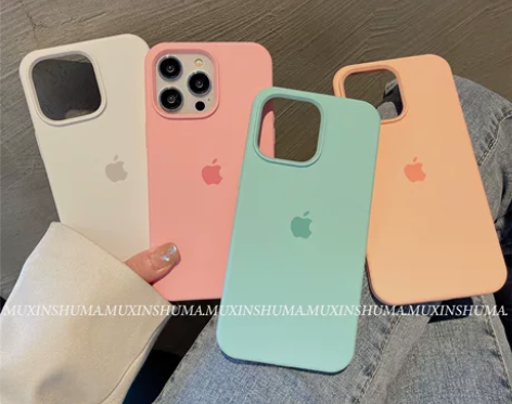 糖果色苹果14手机壳液态硅胶iPhone1...