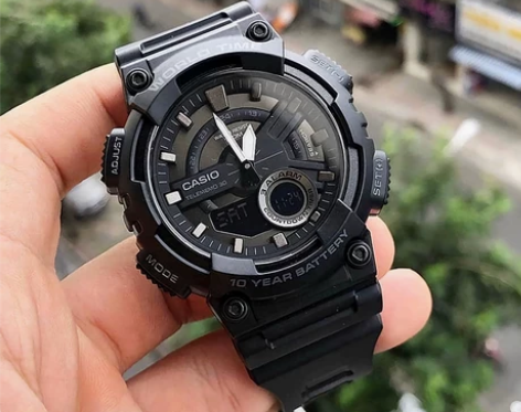 卡西欧 casio手表男士经典复古黑金防水...