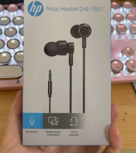 惠普原装经典耳机DHE—7001入耳式有线...