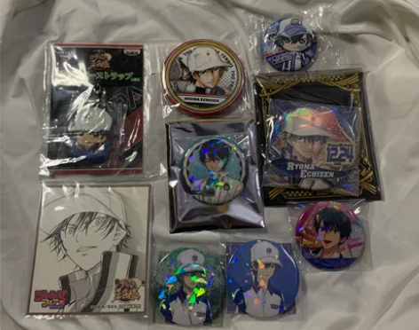 网球王子越前龙马谷子吧唧色纸set 都是日...