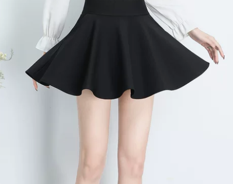 春秋新款短裙小个子半身裙裤裙口袋蓬蓬裙A