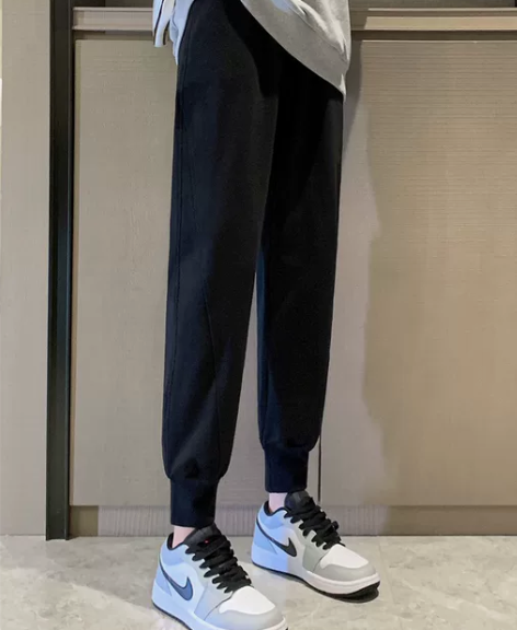 运动裤女春秋宽松束脚九分休闲哈伦裤秋冬显瘦...