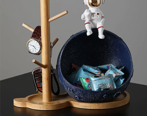 【精品店清仓】创意宇航员玄关钥匙收纳摆件小...