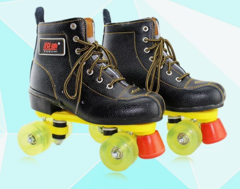 ?成人双排溜冰鞋 旱冰鞋 成年男女双排轮 ...