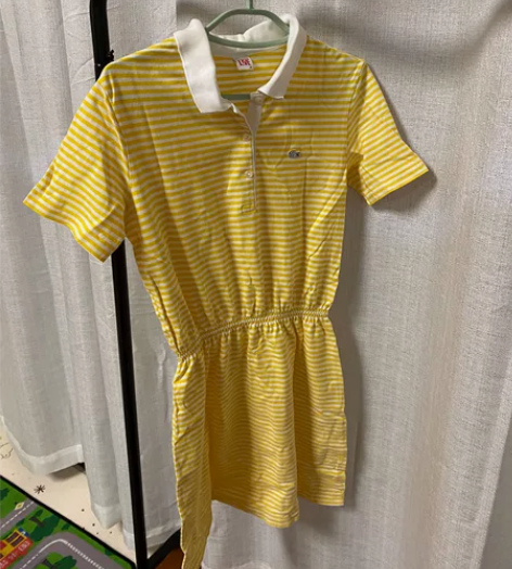 鳄鱼牌 女条纹裙 感兴趣的话点“我想要”和...