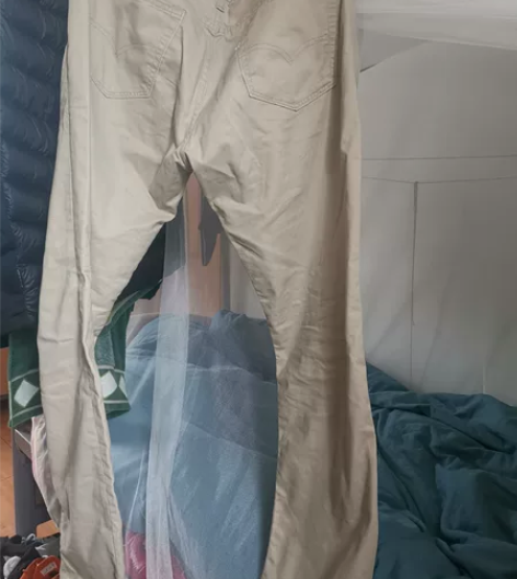 李维斯levis卡其色休闲裤  34/32...