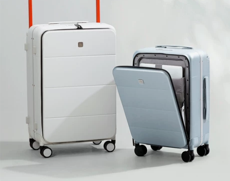 汉客宽拉杆侧开铝框行李箱女20寸新款旅行登...