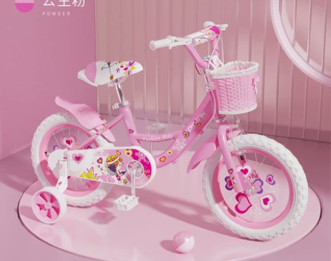 凤凰儿童自行车14/12寸女孩宝宝单车2-...