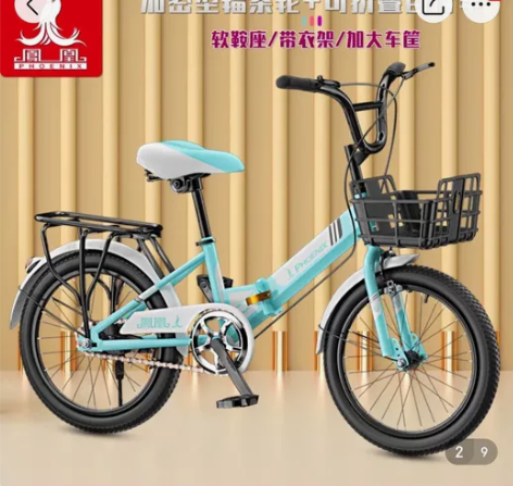 凤凰20寸折叠自行车 适合小学生8成新莘庄...