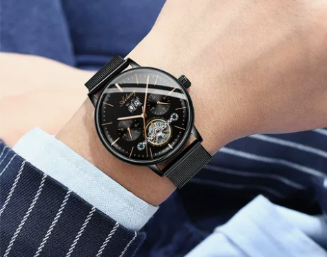 瑞士机械表全自动男士手表正品镂空2019新...