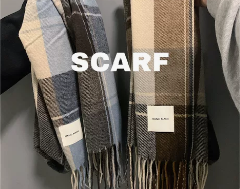 礼盒装送男友礼物围巾男冬季加厚保暖学生长款...