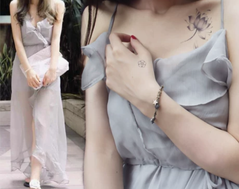 真丝皱连衣裙露背荷叶边V领吊带裙海边度假沙...