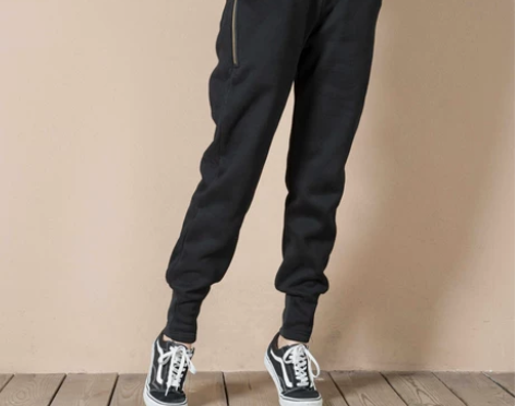 【偶遇陆家】运动休闲加绒加厚拉链宽松休闲裤...