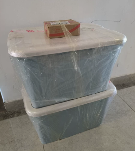 出售佳帮手收纳整理箱两个，大号106L，未...