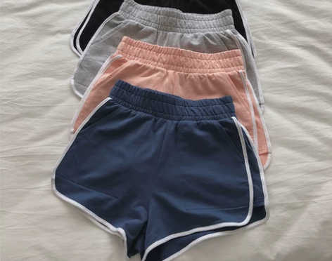 穿出大长腿！夏a字高腰阔腿显瘦休闲运动短裤...