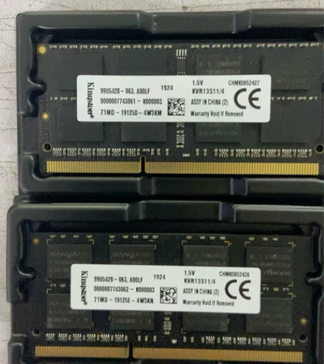 金士顿DDR3 4G 1333 1.5V标...