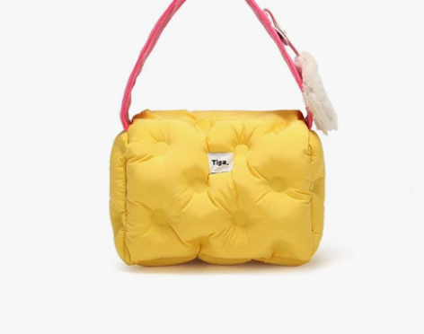 秋冬包包女TAGI方块蛋饼包羽绒包单肩手提...